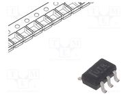 IC: digital; buffer,inverting,line driver; Ch: 2; CMOS; SMD; SC70 TEXAS INSTRUMENTS