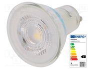 LED lamp; neutral white; GU10; 230VAC; 230lm; P: 2.7W; 36°; 4000K PHILIPS