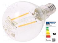 LED lamp; warm white; E14; 230VAC; 250lm; P: 2W; 2700K; CRImin: 80 PHILIPS