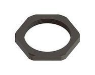 GLAND LOCKNUT, PA6, M16, 0.197", BLACK