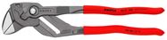 KNIPEX 86 01 300 Pliers Wrench pliers and a wrench in a single tool with non-slip plastic coating grey atramentized 305 mm