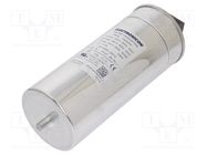 Capacitor: polypropylene; three-phase; 525VAC; 22A; Ø95x230mm ELECTRONICON