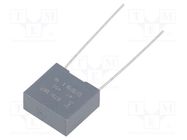 Capacitor: polypropylene; R71; 470nF; 13x12x6mm; THT; ±20%; 10mm KEMET