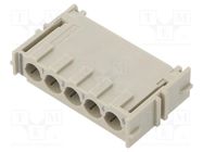 connector Han-Yellock module M-c, grey HARTING