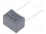 Capacitor: polypropylene; R75; 330nF; 18x13x12mm; THT; ±5%; 15mm KEMET