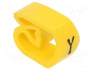 Markers; Marking: Y; 8÷16mm; PVC; yellow; -30÷80°C; leaded; CLI C WEIDMÜLLER