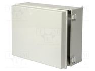 Enclosure: wall mounting; X: 400mm; Y: 500mm; Z: 200mm; CAB; grey FIBOX