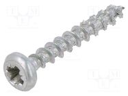 Screw; 3.5x25; Head: cheese head; Pozidriv; PZ2; steel; zinc; SPAX® BOSSARD