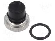 Cap; silicone; Actuator colour: black; 13000,18000,9000 APEM