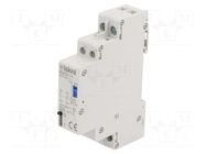 Relay: installation; bistable,impulse; NC + NO; Ucoil: 24VDC; BI ISKRA