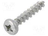 Screw; 5x30; Head: cheese head; Pozidriv; PZ2; steel; zinc; SPAX® BOSSARD