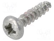 Screw; 4.5x20; Head: cheese head; Pozidriv; PZ2; steel; zinc; SPAX® 