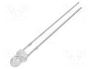 LED; 3mm; green; 4200mcd; 30°; Front: convex; 3÷13VDC; No.of term: 2 OPTOSUPPLY