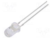 LED; 5mm; green; 5800mcd; 30°; Front: convex; 3÷13VDC; No.of term: 2 OPTOSUPPLY