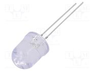 LED; 10mm; white warm; 8400÷10000mcd; 30°; Front: convex; 2.9÷3.6V OPTOSUPPLY