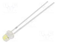 LED; 3mm; white cold; blinking; 1120÷1560mcd; 140°; 3÷5V; 20mA 