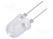 LED; 10mm; green; 30°; Front: convex; 3÷3.6VDC; No.of term: 2; 360mW OPTOSUPPLY