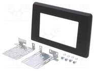 Radio frame; Nissan,Opel,Renault; 2 DIN; black 4CARMEDIA