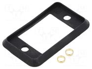 Socket gasket; SLIM; black; 29mm; Gasket: silicone CLIFF