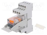 Relay: interface; 4PDT; Ucoil: 230VAC; for DIN rail mounting; CR-M ABB