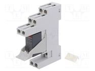 Relay: interface; DPDT; Ucoil: 24VDC; for DIN rail mounting ABB