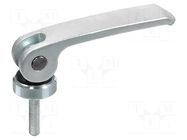 Lever; clamping; Thread len: 60mm; Lever length: 101mm ELESA+GANTER