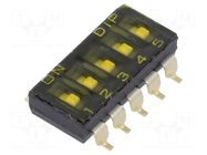 Switch: DIP-SWITCH; OFF-ON; 0.025A/24VDC; Pos: 2; -40÷85°C; SMD KNITTER-SWITCH