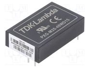 Converter: DC/DC; 20W; Uin: 18÷75V; Uout: 15VDC; Uout2: -15VDC; THT TDK-LAMBDA