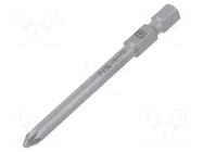 Screwdriver bit; PlusMinus PZ-type; SL/PZ1; Overall len: 70mm PHOENIX CONTACT