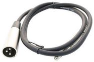 CABLE, XLR 3P PLUG-6.35MM STEREO PLUG,1M