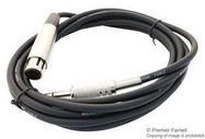 CABLE, XLR 3P PLUG-6.35MM STEREO PLUG,3M