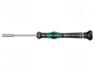 Screwdriver: precision; 6-angles socket; HEX 4mm WERA