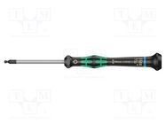 Screwdriver; hex key,spherical; precision; HEX 3/32" WERA