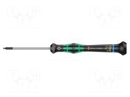 Screwdriver; precision; hex key,spherical; HEX 1/16" WERA