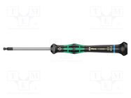 Screwdriver; hex key,spherical; precision; HEX 3mm WERA