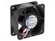 Fan: DC; axial; 24VDC; 60x60x25mm; 56m3/h; 43dBA; slide; 6850rpm EBM-PAPST