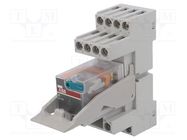 Relay: interface; 4PDT; Ucoil: 24VDC; for DIN rail mounting; CR-M ABB