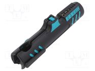 Stripping tool; 8÷13mm; 0.2÷4mm2; Wire: round 