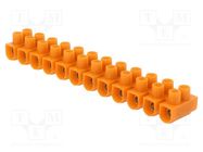 Terminal block; screw terminal; 6mm2; 41A; ways: 12; terminals: 24 SIMET