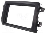 Radio frame; Fiat; 2 DIN; black PER.PIC.