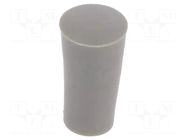Cap; ATE; push-in; PVC; Body: grey; Illumin: none KNITTER-SWITCH
