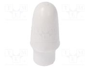 Cap; MTA; push-in; Mat: PVC; Body: white; Illumin: none KNITTER-SWITCH