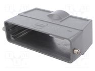 Enclosure: for HDC connectors; Han® B; size L32B; for cable; M50 