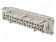 Connector: HDC; contact insert; female; Han E®; PIN: 32; 32+PE; 16A HARTING