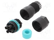 Connector: AC supply; screw terminal; female; TH387; 7÷13.5mm TECHNO