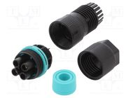 Connector: AC supply; screw terminal; female; TH387; 7÷13.5mm TECHNO