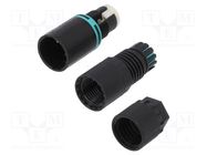 Connector: AC supply; screw terminal; male; TH381; 7÷8mm; 400V TECHNO