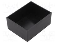 Enclosure: designed for potting; X: 59mm; Y: 75mm; Z: 33.5mm; ABS 