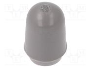 Cap; MTG; push-in; Mat: PVC; Body: grey; Illumin: none KNITTER-SWITCH