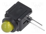 LED; in housing; 5mm; No.of diodes: 1; yellow; 30mA; Lens: yellow SCHURTER